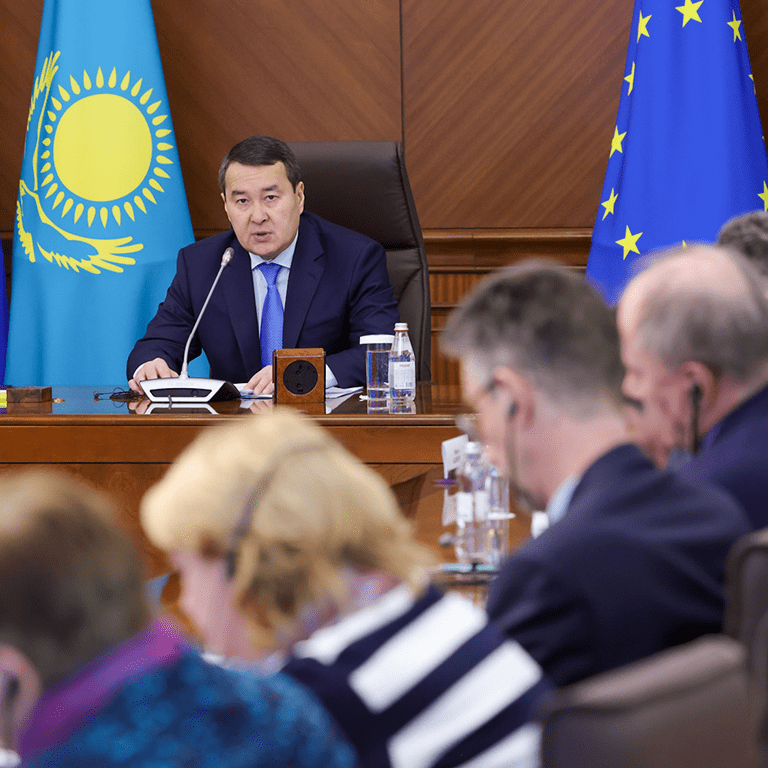 13-заседание диалоговой платформы «Казахстан-Евросоюз» под председательством Премьер-Министра РК Алихана Смаилова