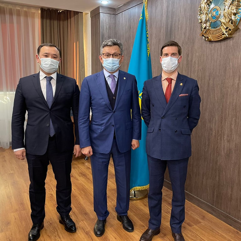 Meeting with Minister of Trade and Integration B. Sultanov