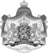 Герб Королевства Нидерландов - Торговая палата БеНиЛюкс (B&W)