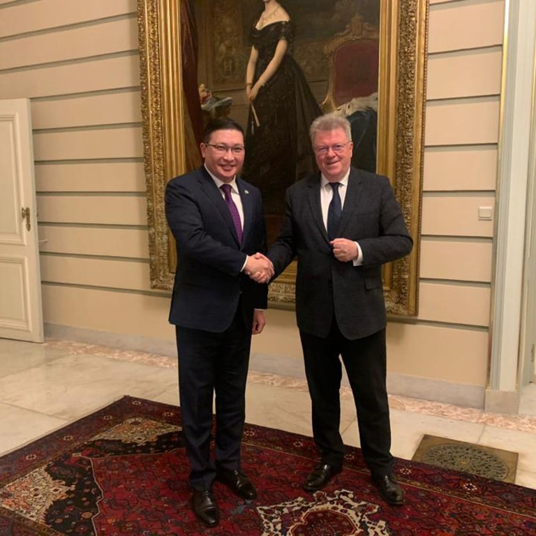 Ontmoeting van de ambassadeur van Kazachstan met het kabinetschef van de premier van België in Brussel